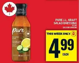 Food Basics Pure J.L. kraft salad dressing offer