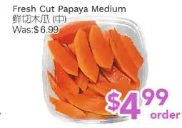 Ample Food Market Fresh Cut Papaya Medium offer