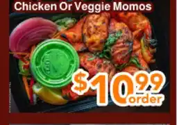 Ample Food Market Chicken Or Veggie Momos offer
