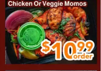 Ample Food Market Chicken Or Veggie Momos offer
