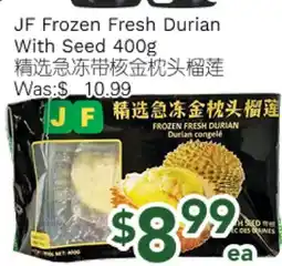 Ample Food Market JF Frozen Fresh Durian With Seed offer