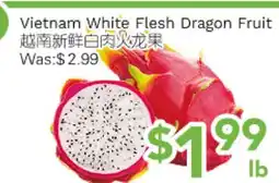 Ample Food Market Vietnam White Flesh Dragon Fruit offer