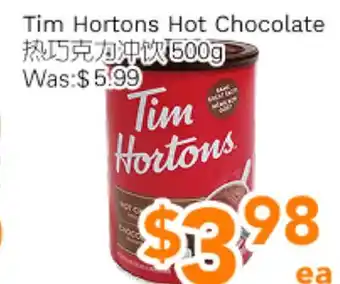 Ample Food Market Tim Hortons Hot Chocolate offer