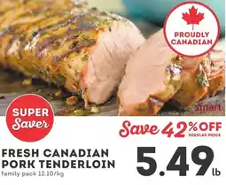 IGA Fresh canadian pork tenderloin offer