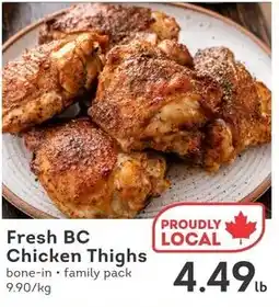 IGA Fresh BC Chicken Thighs offer