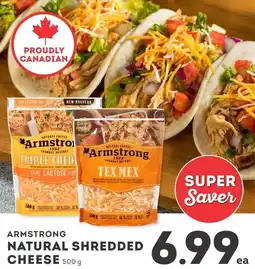 IGA Armstrong natural shredded cheese offer