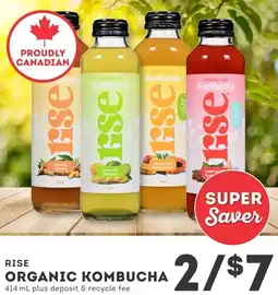 IGA Rise organic kombucha offer