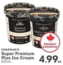 IGA Chapman's super premium plus ice cream offer