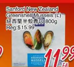 Foody Mart Sanford New Zealand Greenshell Mussels (L) offer