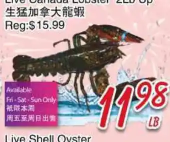 Foody Mart Live Canada Lobster offer