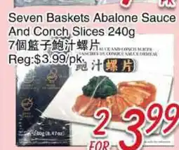 Foody Mart Seven Baskets Abalone Sauce And Conch Slices offer