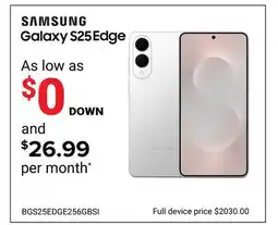 Visions Electronics SAMSUNG Galaxy S25 Edge offer