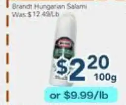 Oceans Fresh Food Market Brandt Mungaran Salami offer