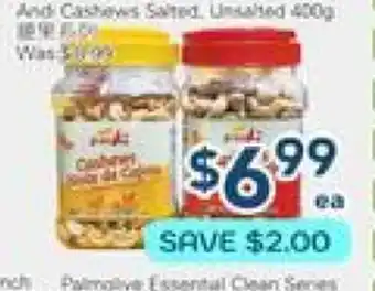 Oceans Fresh Food Market And Cashews Salted Unsalted offer