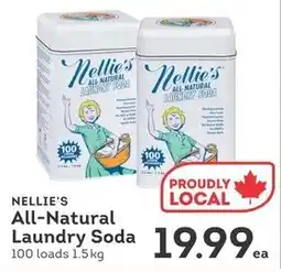 IGA Nellie's all-natural laundry soda offer