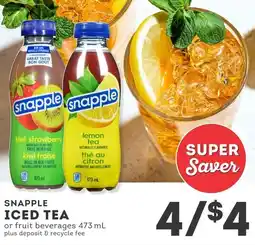 IGA Snapple iced tea offer