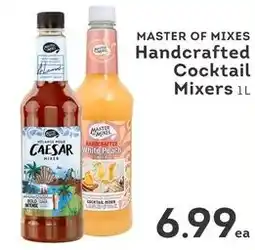 IGA Master of mixes handcrafted cocktail mixers offer