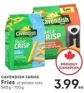 IGA Cavendish farms fries or potato tots offer