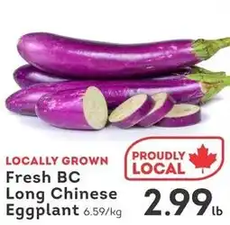 IGA Fresh BC long chinese eggplant offer
