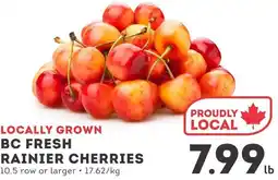 IGA BC fresh rainier cherries offer