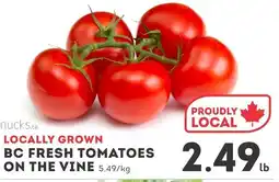 IGA BC fresh tomatoes on the vine offer