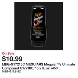 Bumper to Bumper MEGUIARS Meguiar s Ultimate Compound G17216C, 15.2 fl. oz. (450 ml), 6/Case offer
