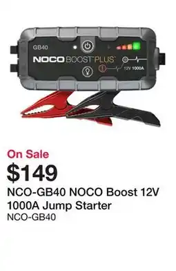 Bumper to Bumper NOCO Boost 12V 1000A Jump Starter offer