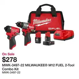 Bumper to Bumper MILWAUKEE M12 FUEL 2-Tool Combo Kit offer