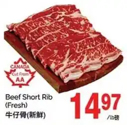 T&T Supermarket Beef short rib offer
