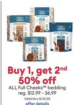Petsmart Buy 1, get 2nd 50% off ALL Full Cheeks bedding offer