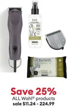 Petsmart Save 25% ALL Wahl Brand items offer