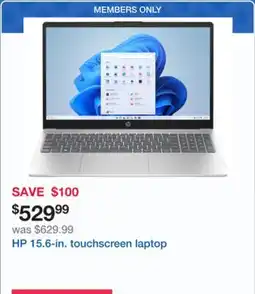 Costco HP 15.6-in. touchscreen laptop offer