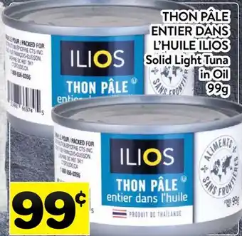 Supermarché PA THON PÂLE ENTIER DANS L'HUILE ILIOS | Solid Light Tuna in Oil offer
