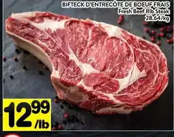 Supermarché PA BIFTECK D'ENTRECÔTE DE BOEUF FRAIS | Fresh Beef Rib Steak offer