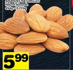 Supermarché PA AMANDES NATURELLES | Natural Almonds offer