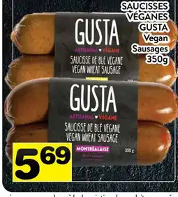 Supermarché PA SAUCISSES VÉGANES GUSTA | Vegan Sausages offer