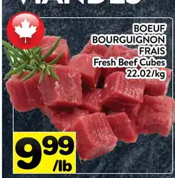 Supermarché PA BOEUF BOURGUIGNON FRAIS | Fresh Beef Cubes offer