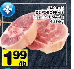 Supermarché PA JARRETS DE PORC FRAIS | Fresh Pork Shanks offer