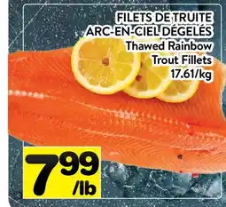 Supermarché PA FILETS DE TRUITE ARC-EN-CIEL DÉGELÉS | Thawed Rainbow Trout Fillets offer
