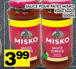 Supermarché PA SAUCE POUR PÂTES MISKO | Pasta Sauce offer