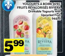 Supermarché PA YOGOURTS À BOIRE AVEC FRUITS REVALORISÉS RIVIERA | Drinkable Yogourts with Upcycled Fruit offer