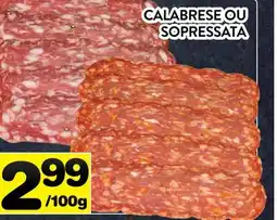 Supermarché PA CALABRESE OU SOPRESSATA offer
