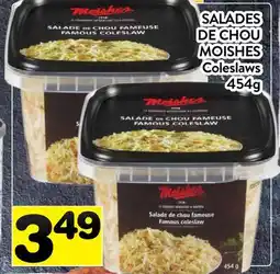 Supermarché PA SALADES DE CHOU MOISHES | Coleslaws offer
