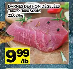 Supermarché PA DARNES DE THON DÉGELÉES | Thawed Tuna Steaks offer