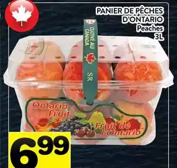 Supermarché PA PANIER DE PÊCHES D'ONTARIO | Peaches offer