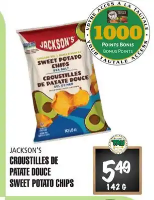 Marches Tau CROUSTILLES DE PATATE DOUCE JACKSON'S offer