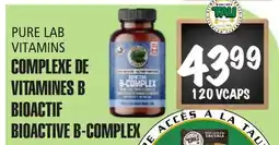 Marches Tau COMPLEXE DE VITAMINES B PURE LAB VITAMINS offer