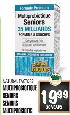 Marches Tau MULTIPROBIOTIQUE SENIORS NATURAL FACTORS offer
