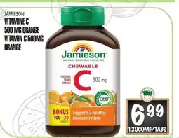 Marches Tau VITAMINE C 500 MG ORANGE JAMIESON offer