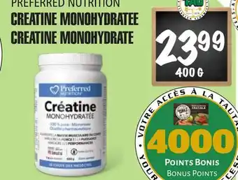 Marches Tau CREATINE MONOHYDRATEE PREFERRED NUTRITION offer